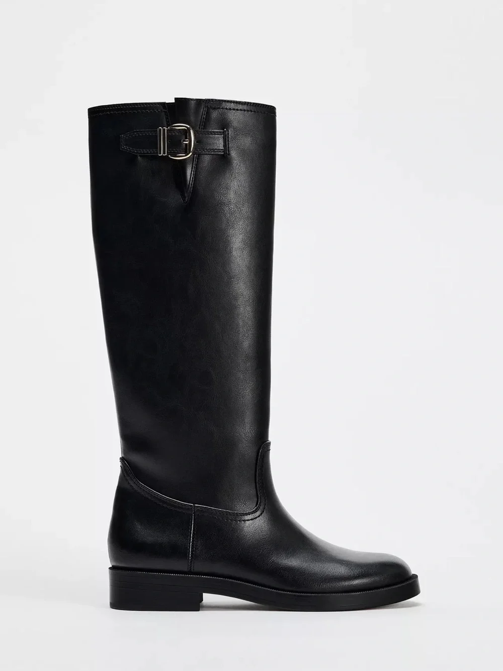 Zara - Buckled Knee High Boots